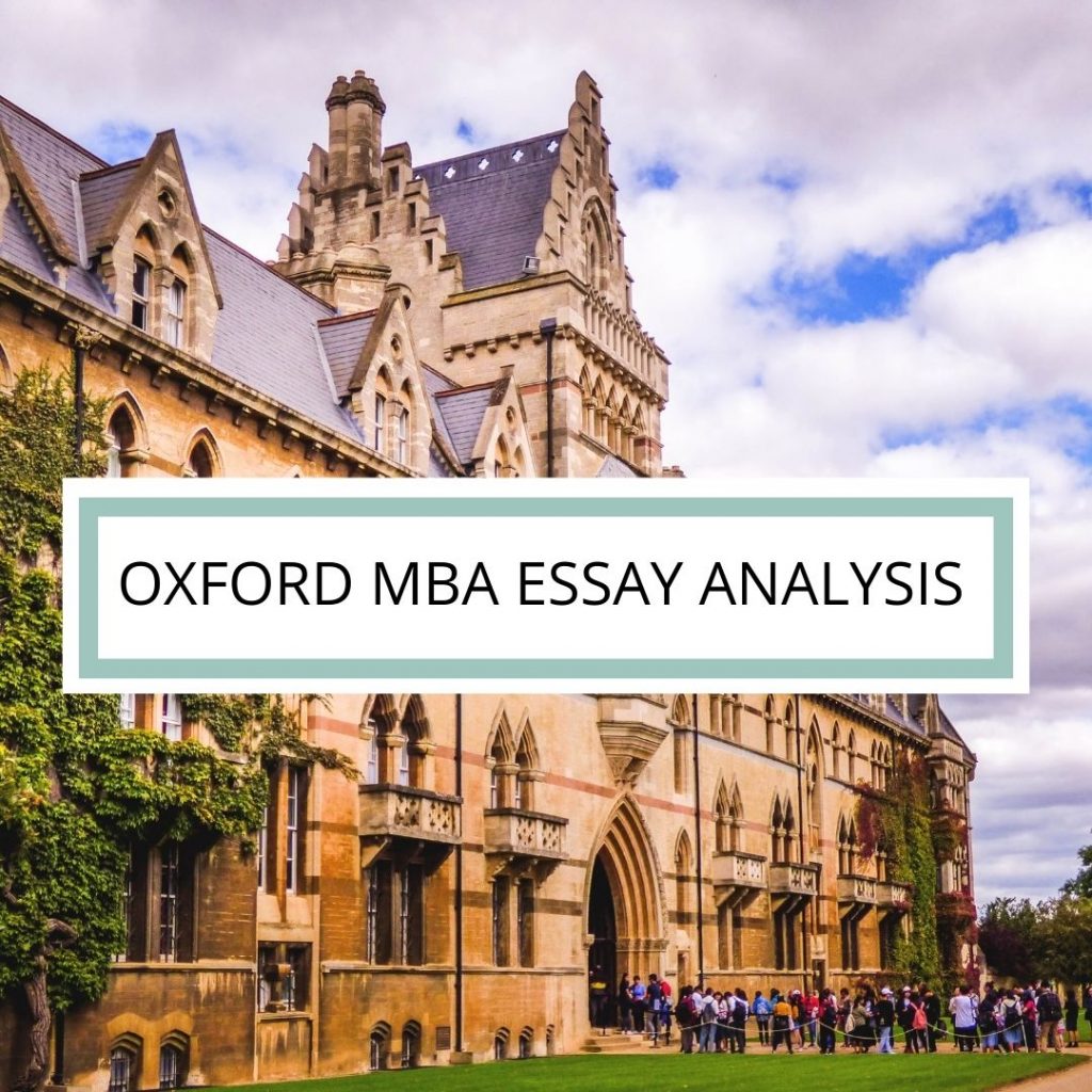 Oxford MBA essays