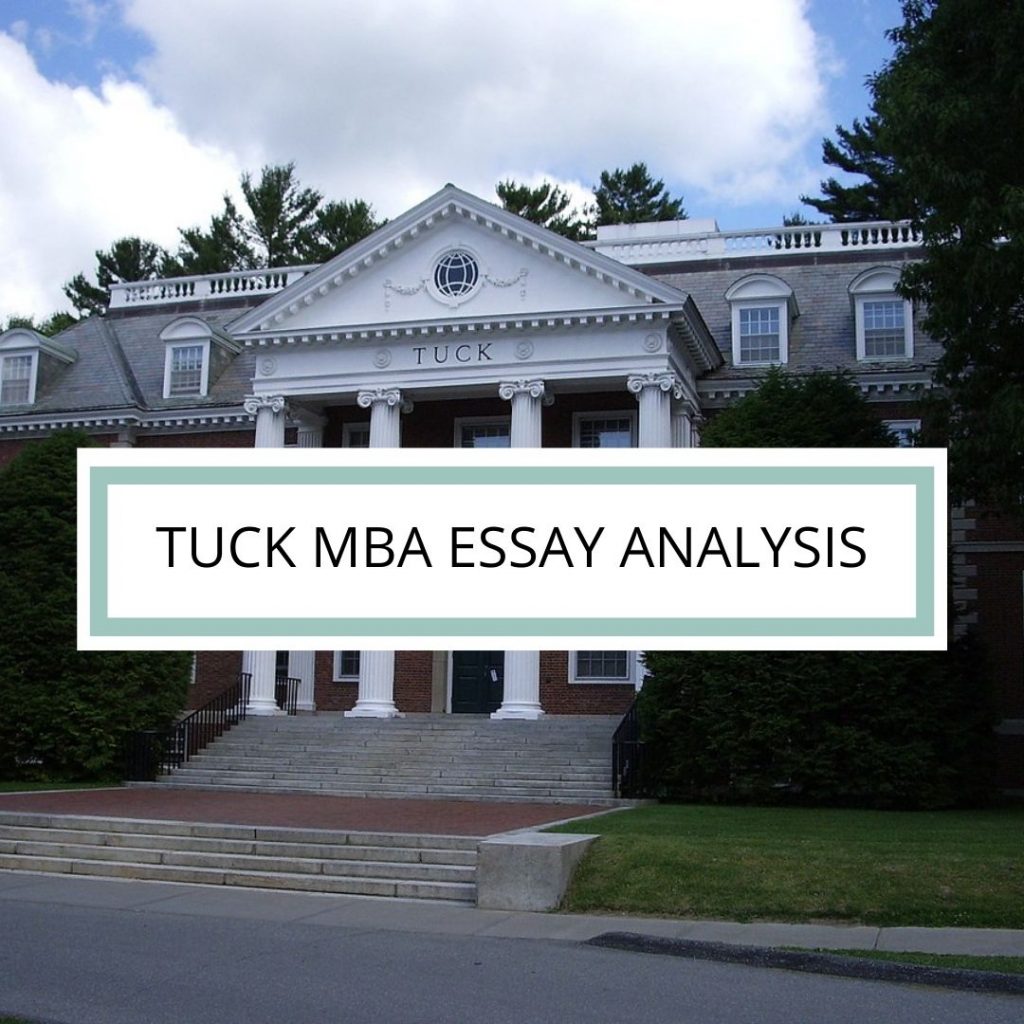 Tuck MBA essays