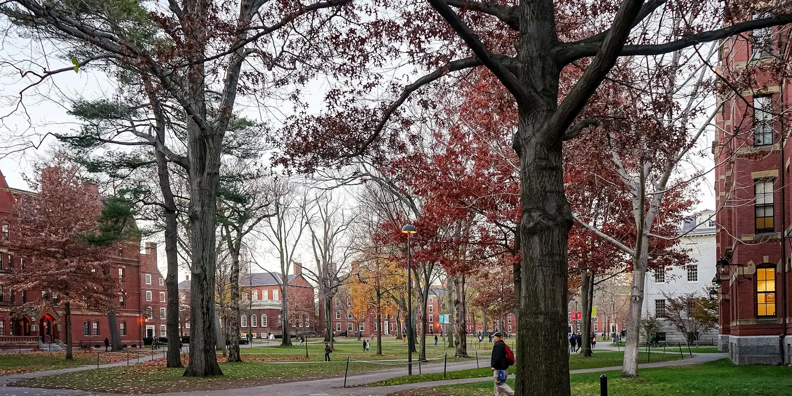 Harvard Yard in autumn, Boston, Massachusetts, 2015
