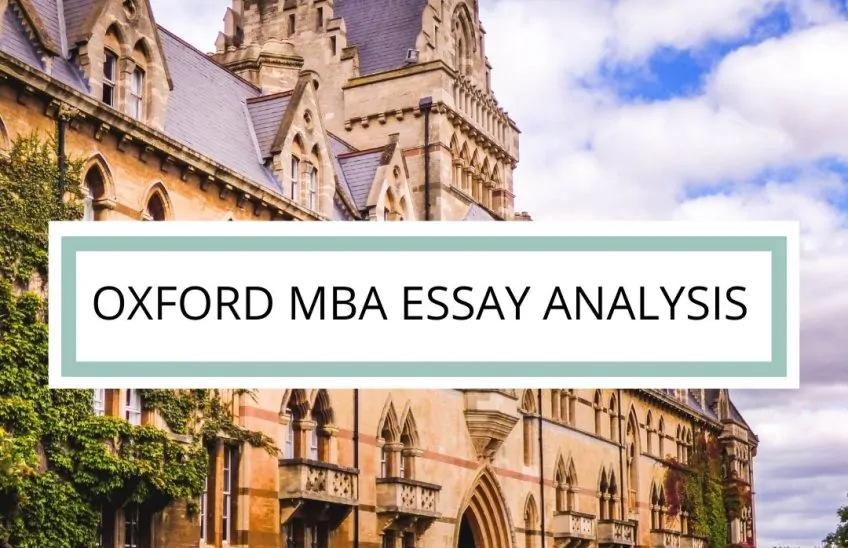 oxford mba application essays